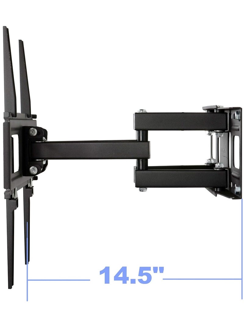 TV Wall Mount Bracket for Most 32-65 Inch LED, LCD, OLED, UHD Plasma Flat Screen TV, with Full Motion Tilt Swivel Articulating Dual Arms 14