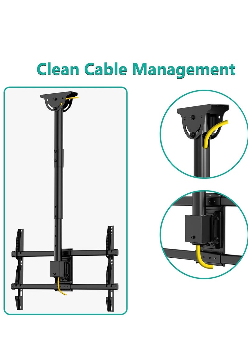 TV Mount, Full Motion Adjustable TV Mount Bracket Fits Most Ultrawide LED, LCD, OLED 4K TVs 37 to 70 inch, up to 110lbs, VESA 600x400mm