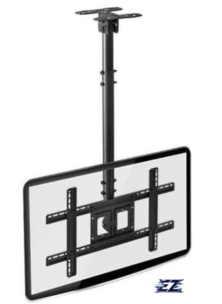 Universal TV Ceiling Mount Bracket - VESA600x400mm, Fits 32-75in Up to 50Kg - Black