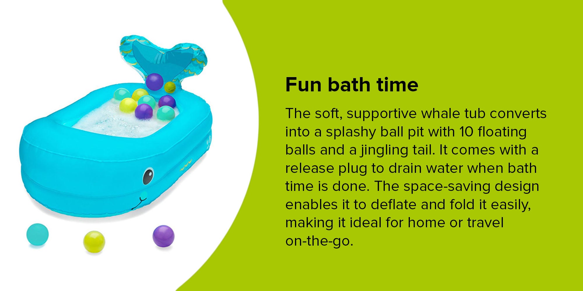 Bubble Bath Inflatable Tub - Whale