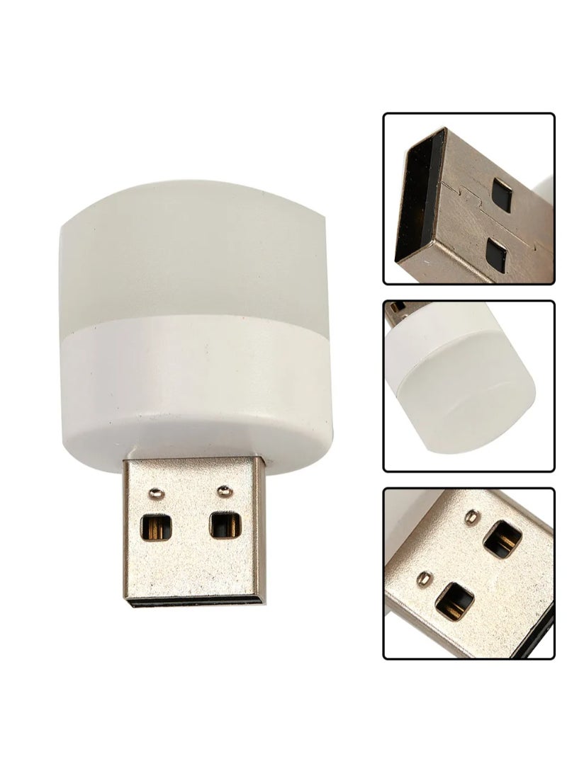 Usb Plug Lamp Mini Night Light Computer Mobile Power Charging Small Book Lamps Led Eye Protection Reading Desk White Light