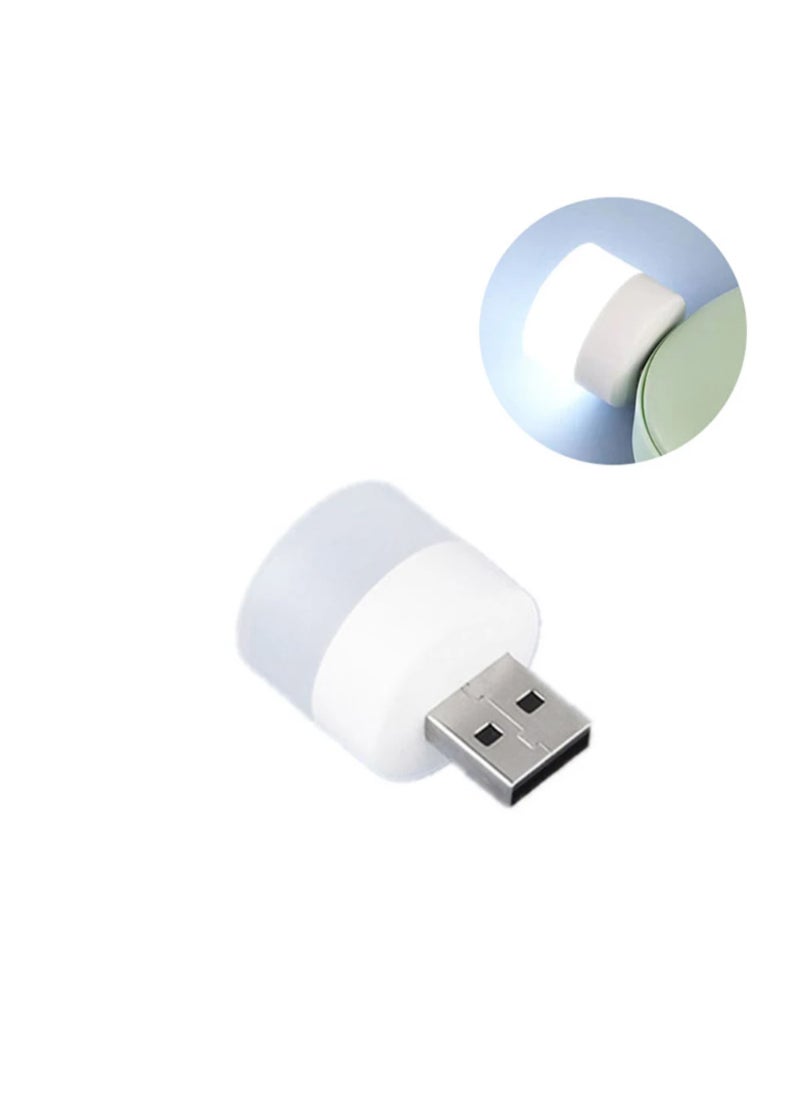 Usb Plug Lamp Mini Night Light Computer Mobile Power Charging Small Book Lamps Led Eye Protection Reading Desk White Light