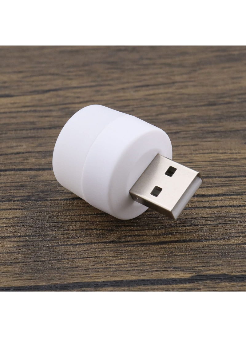 Usb Plug Lamp Mini Night Light Computer Mobile Power Charging Small Book Lamps Led Eye Protection Reading Desk White Light