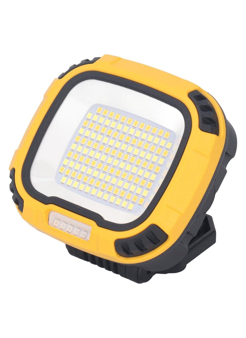 Portable LED Work Light with Rechargeable Battery, Multiple Lighting Modes, and IP44 Waterproof for Outdoor Activities, Searchlight, and Emergency Light