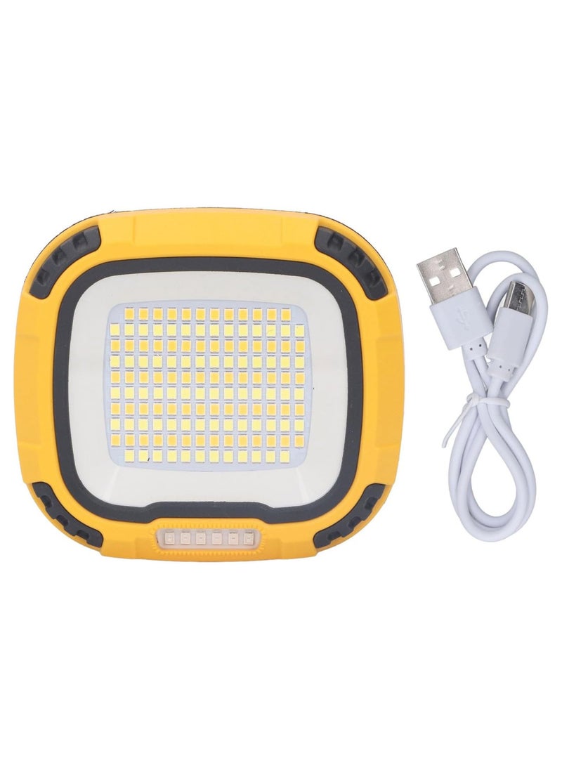 Portable LED Work Light with Rechargeable Battery, Multiple Lighting Modes, and IP44 Waterproof for Outdoor Activities, Searchlight, and Emergency Light