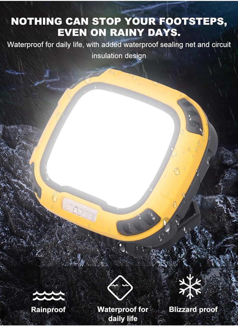 Portable LED Work Light with Rechargeable Battery, Multiple Lighting Modes, and IP44 Waterproof for Outdoor Activities, Searchlight, and Emergency Light