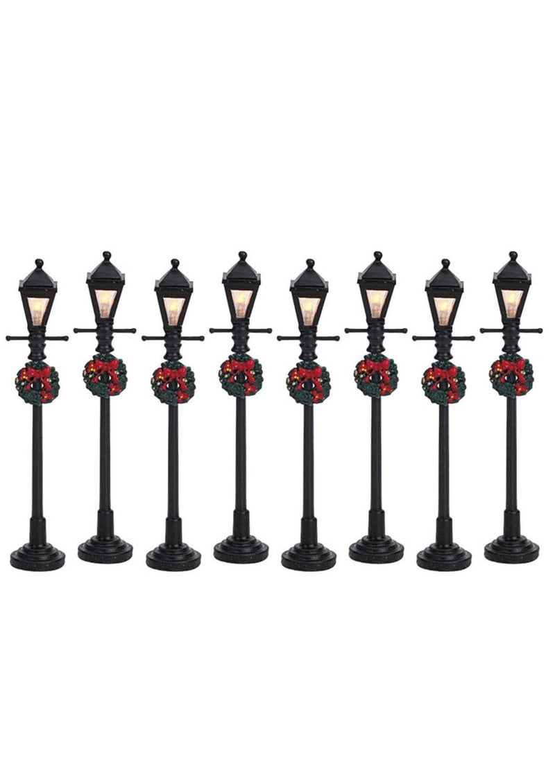 Lemax 4 Gas Lantern Street Lamp (Set of 8)