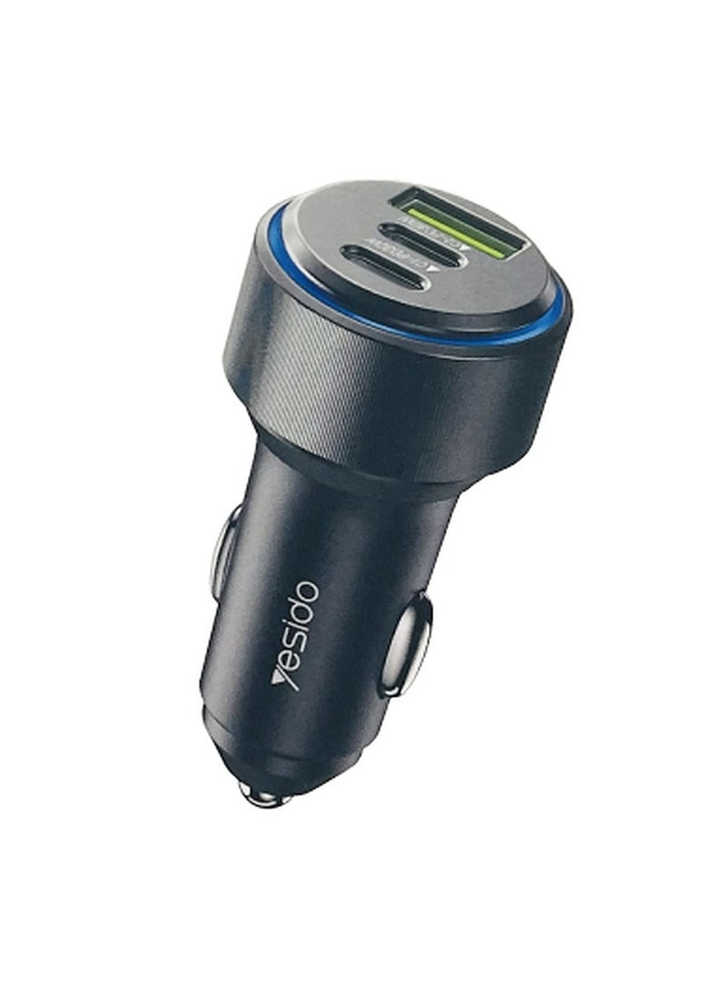 Super Fast Dual USB-C 30W Compatible Car Charger