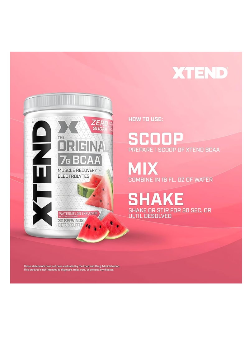 XTEND Original 7G BCAA | Muscle Recovery + Electrolytes | Watermelon Explosion