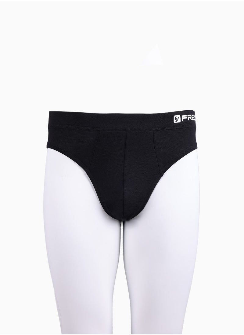 BASIC PIAZZATO Brief - Black | 100% Cotton Men's Brief