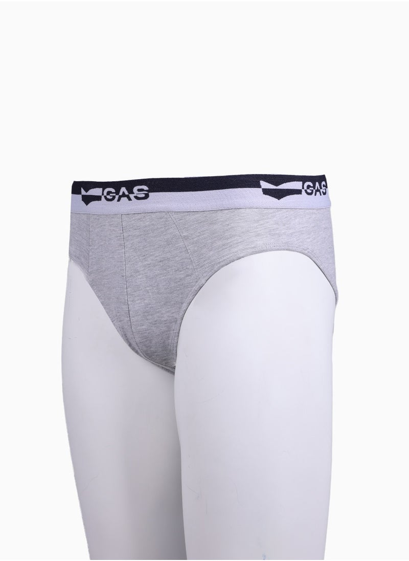 BRIEF GASBY FIT - Melange Grey, M | Premium Men's Brief