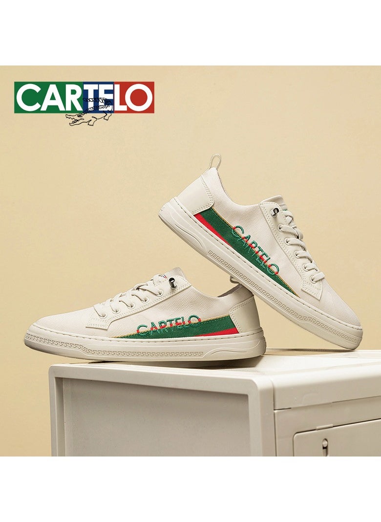 New CARTELO Sports And Leisure Shoes Low Cut Solid Color Business Board Shoes