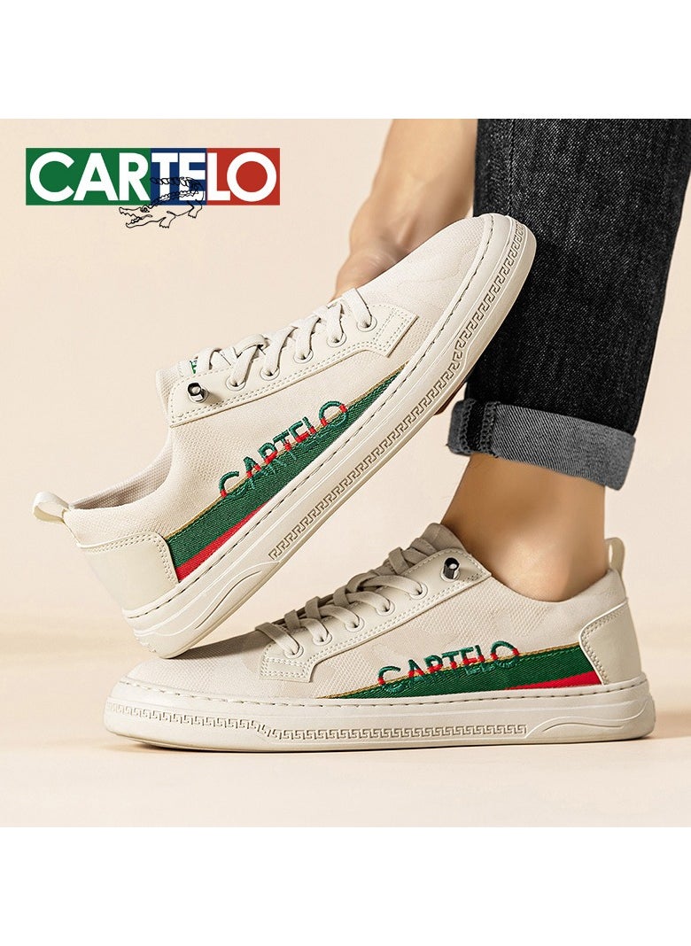New CARTELO Sports And Leisure Shoes Low Cut Solid Color Business Board Shoes