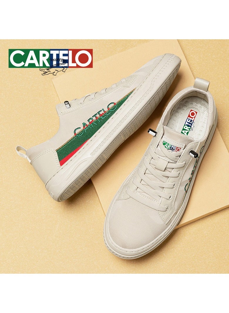 New CARTELO Sports And Leisure Shoes Low Cut Solid Color Business Board Shoes
