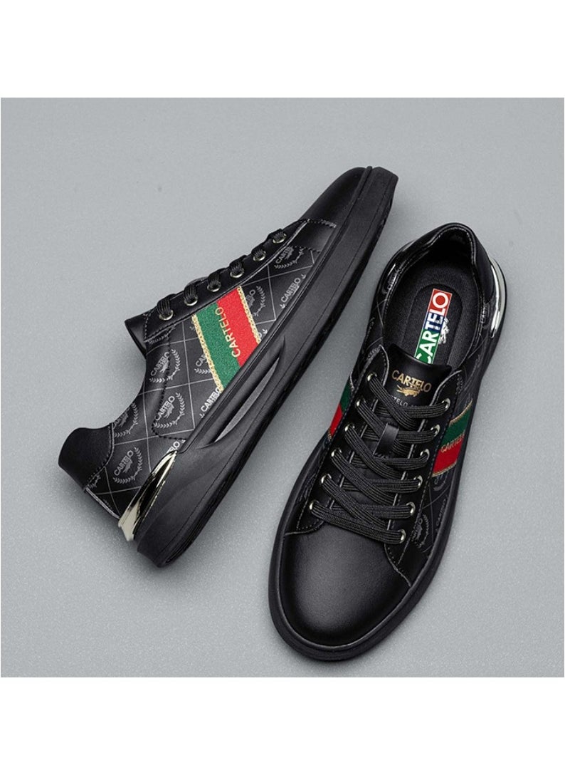 New CARTELO Sports And Leisure Shoes Low Cut Solid Color Business Board Shoes