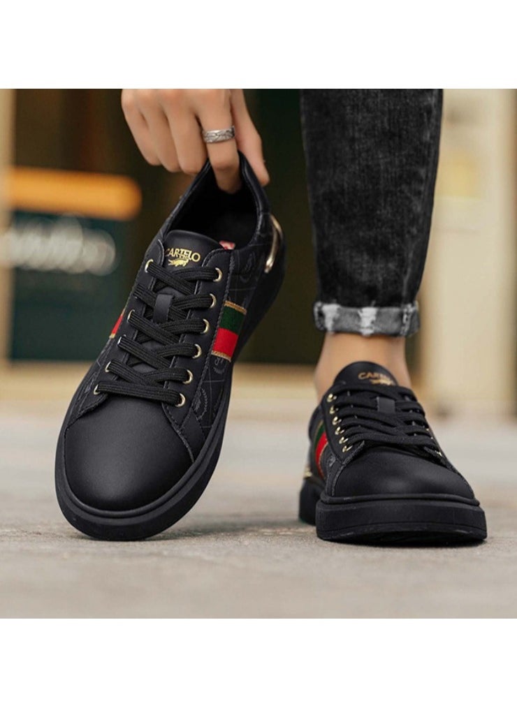 New CARTELO Sports And Leisure Shoes Low Cut Solid Color Business Board Shoes