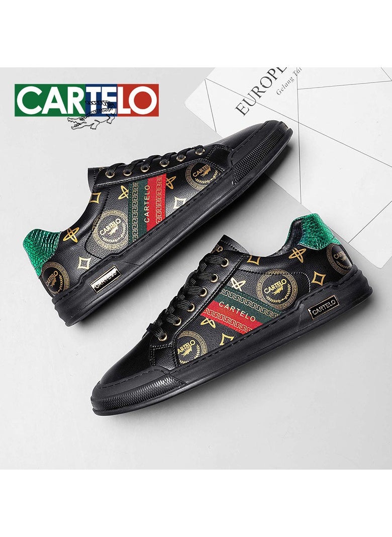 New CARTELO Sports And Leisure Shoes Low Cut Solid Color Business Board Shoes