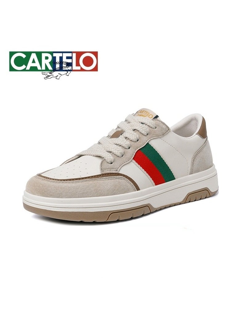 New CARTELO Sports And Leisure Shoes Low Cut Solid Color Business Board Shoes