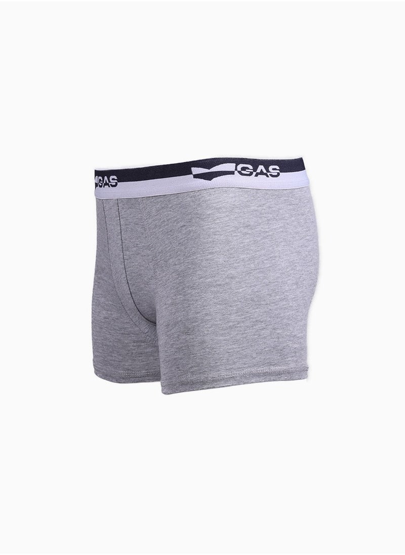 TRUNK GASBY FIT - Melange Grey, M | Premium Men's Boxer by GAS