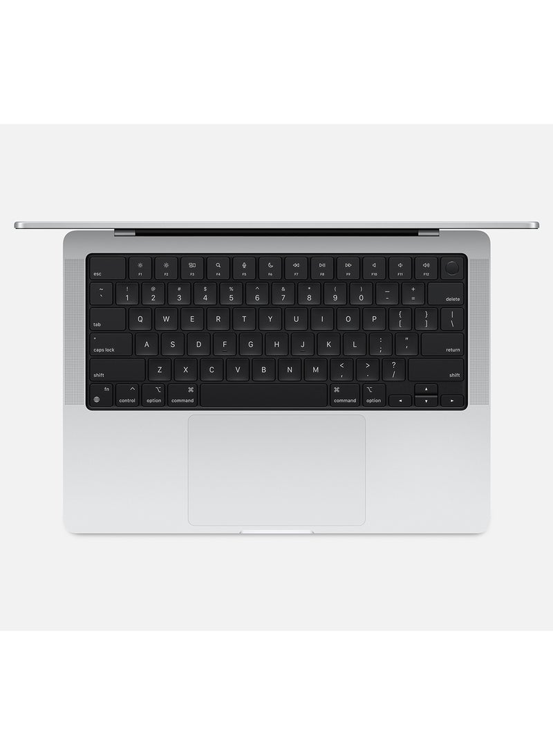 MacBook Pro MCX14 Liquid XDR Retina 14-Inch Display, M4 Chip 10-Core CPU 10-Core GPU Processor/24GB RAM/1TB SSD/macOS English/Arabic Silver