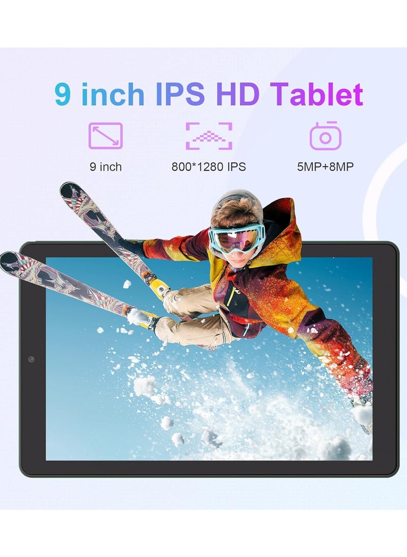 CM935pro 9 Inch Tablet Android 13 Tablet 8GB RAM 512GB ROM 5G LTE with SIM Card Slot 1280x800 IPS Display 8000mAh Battery WiFi and Bluetooth -Comes with Protective Case and Pen (purple)