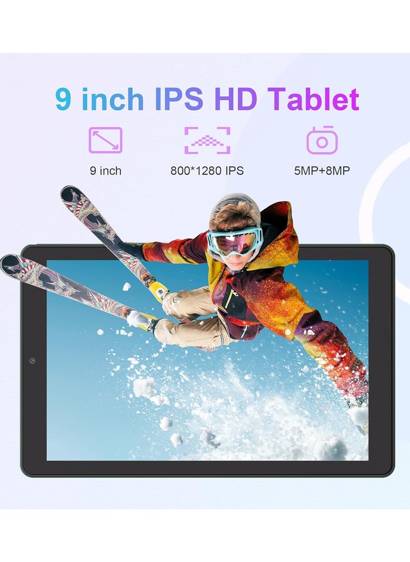 CM935pro 9 Inch Tablet Android 13 Tablet 8GB RAM 512GB ROM 5G LTE with SIM Card Slot 1280x800 IPS Display 8000mAh Battery WiFi and Bluetooth -Comes with Protective Case and Pen (red)