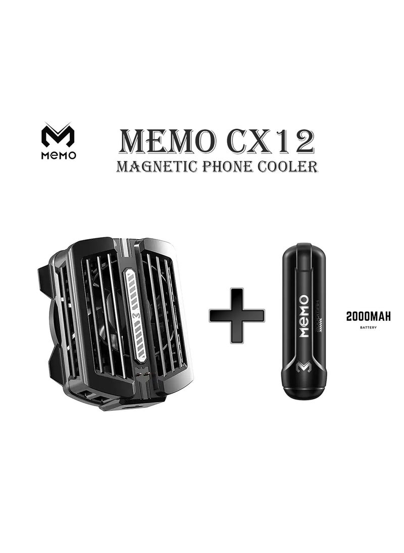 MEMO CX12 Magnetic Mobile Cooler Mobile Phone Radiator Phone Cooling Fan