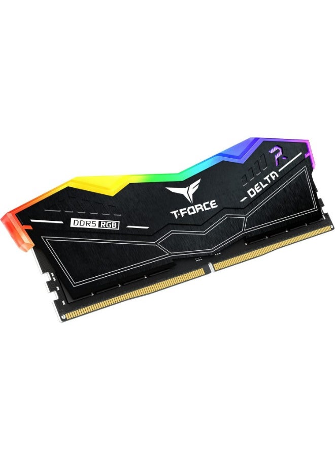 TEAMGROUP T-Force Delta RGB DDR5 32GB Kit (2x16GB) 6400MHz (PC5-51200) CL40 Desktop Memory Module Ram (Black) for Z690 - FF3D532G6400HC40BDC01