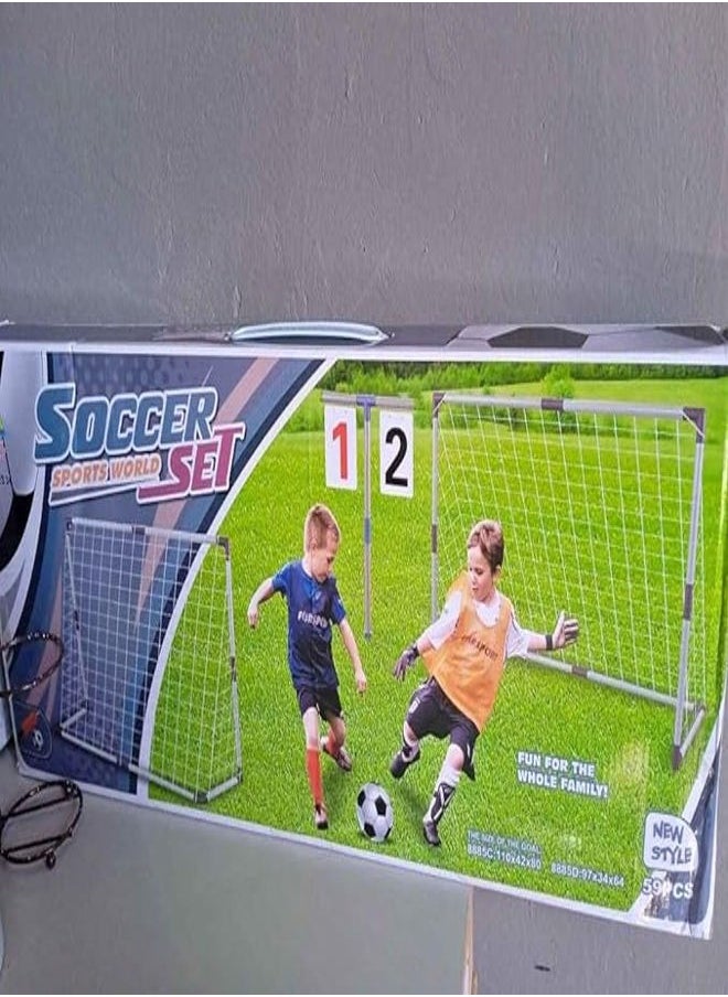 Football Goal Children's Soccer Game Set Indoor Outdooor Toy With Net +Pump+ Ball