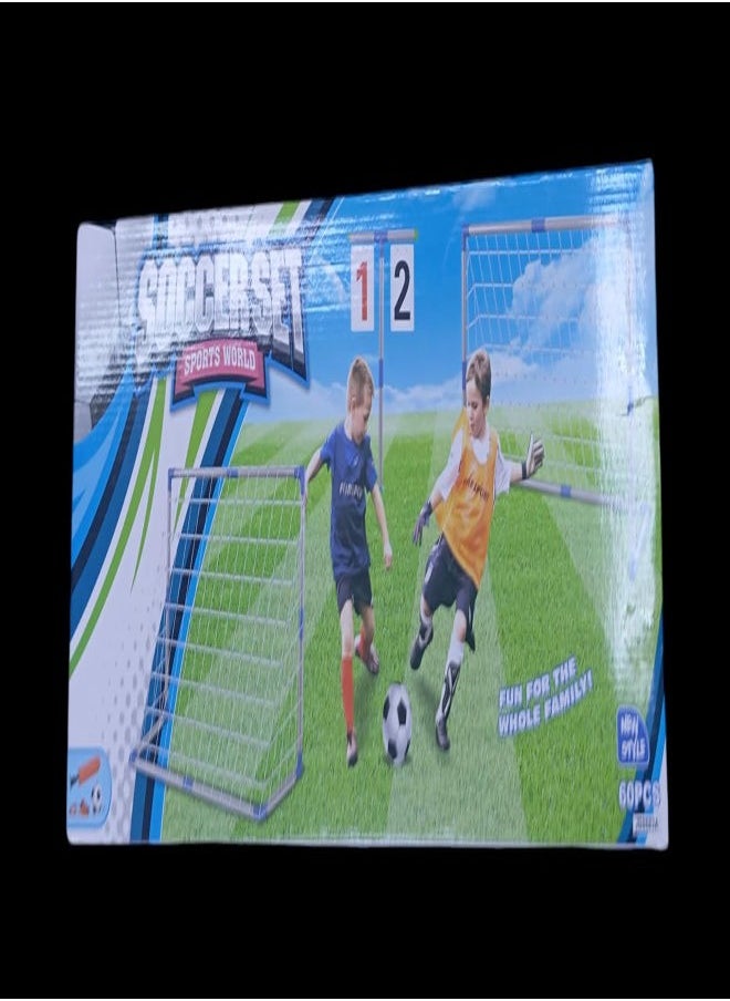 Football Goal Children's Soccer Game Set Indoor Outdooor Toy With Net +Pump+ Ball