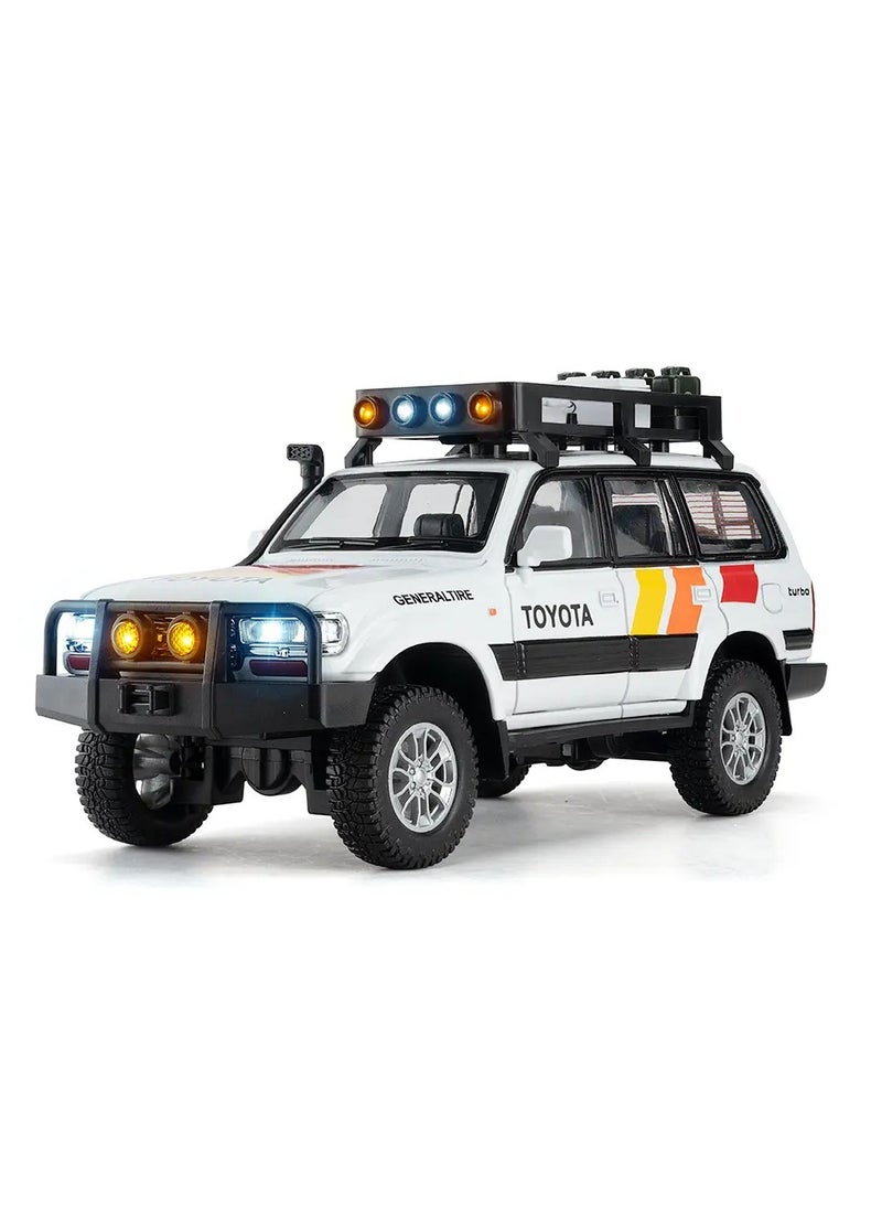 1:24 TOYOTA Land Cruiser SUV Alloy Miniature Car, 1Piece Assorted Colour