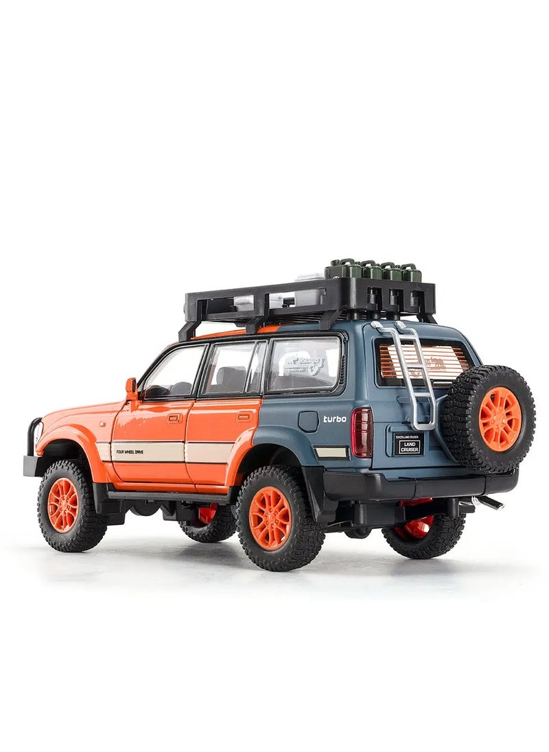 1:24 TOYOTA Land Cruiser SUV Alloy Miniature Car, 1Piece Assorted Colour