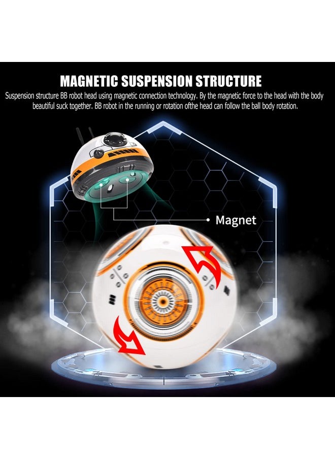 Jlhobby Bb-8 2.4Ghz Remote Control Charging Robot Toy - Action Figure With Sound, Intelligent Car For Kids