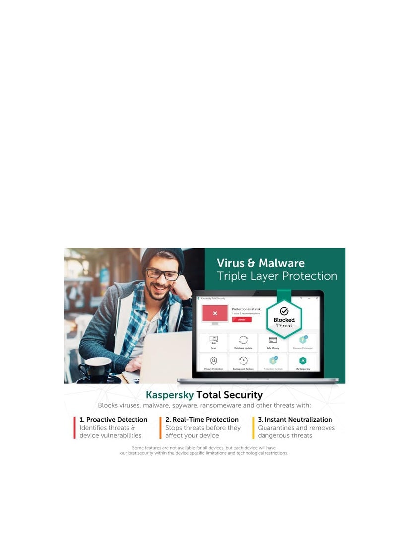 Kaspersky Total Security | 5 Devices | 1 Year | 2 Accounts