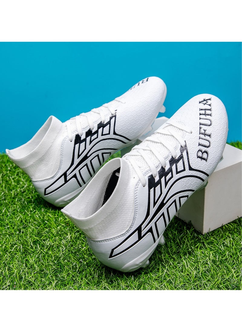 All Season Wear-Resistant Rubber Soccer Shoes (Lace-up Design) Turf Training Shoes for Students and Students Hot Sale Outdoor Soccer Shoes