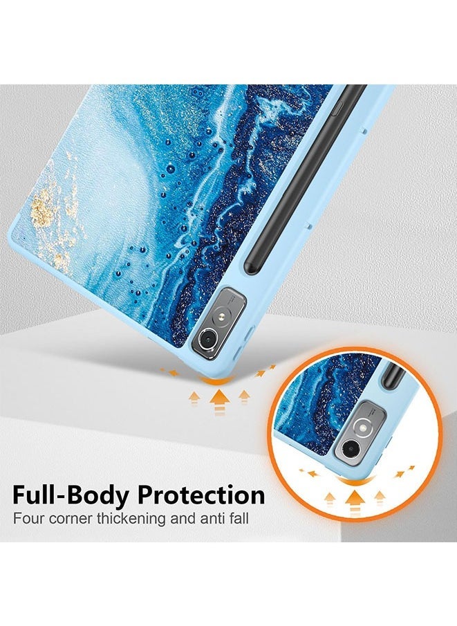 Case Cover for Lenovo Tab P12 12.7 inch 2023 Tablet Tri-Fold Case with Stand Function