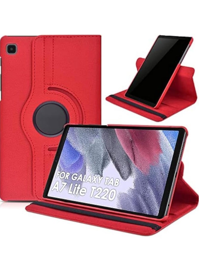 360° Rotating Case compatible with Samsung Galaxy Tab A7 Lite 8.7 inch 2021 (-T220/T225) Book Case with Auto Wake-up Smart Cover for Samsung Tablet Tab A7 Lite 8.7