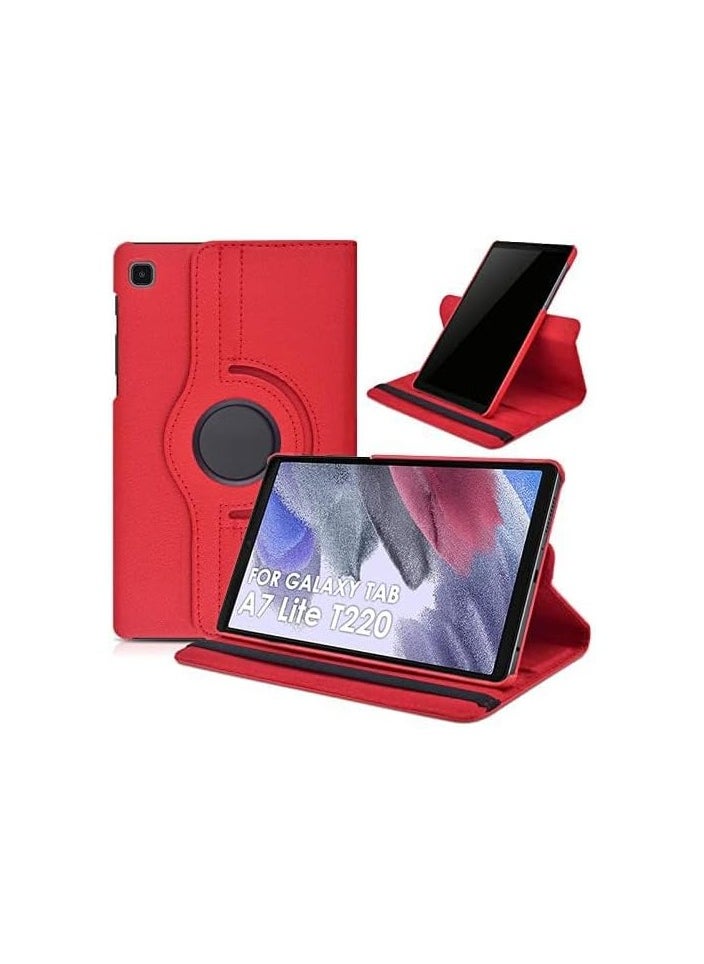 360° Rotating Case compatible with Samsung Galaxy Tab A7 Lite 8.7 inch 2021 (-T220/T225) Book Case with Auto Wake-up Smart Cover for Samsung Tablet Tab A7 Lite 8.7