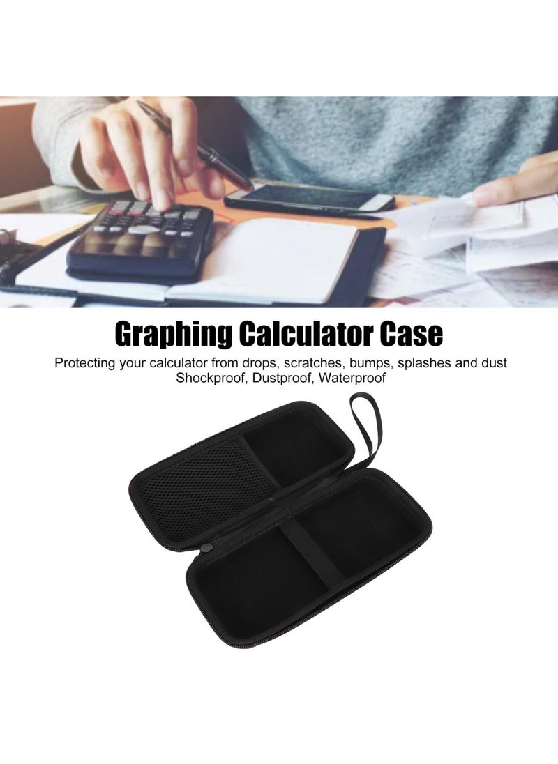 Hard Graphing Calculator Case for TI-84 Plus CE Graphing Calculator, Hard EVA Nylon Anti Static Graphing Calculator Travel Carrying Box