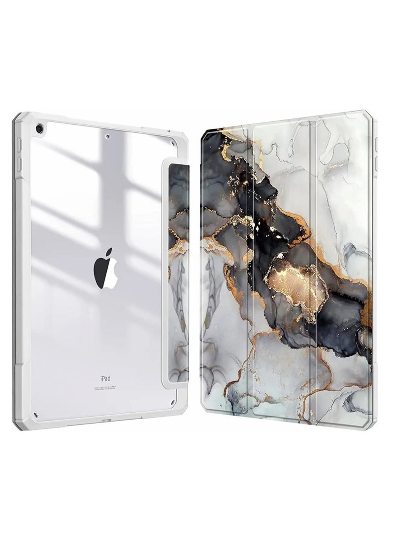 For iPad Air 6th Gen 11-inch Case (M2)2024, iPad Air 5/4th Gen Case 10.9-inch 2022/2020, Translucent Frosted Soft TPU Back Cover for iPad Air 6/5/4th Gen, Ultra-Thin iPad Air Case, (Gray Marble)