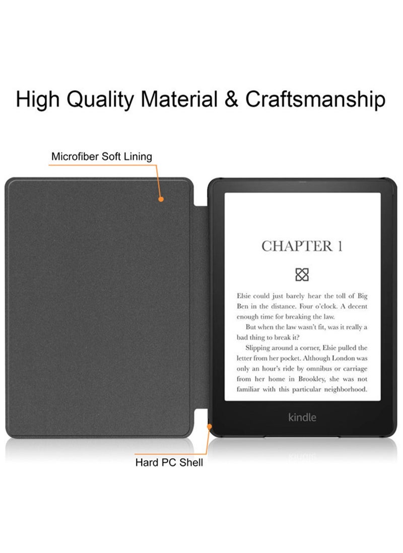 Kindle E-Book Protective Cover For Paperwhite 11th Generation 6.8 Inch 2021 Model Kpw5, Leather Stand Cover, Pocket Book/Torino E-Book Reader, Suitable For E-Book Reader (Starry Sky)