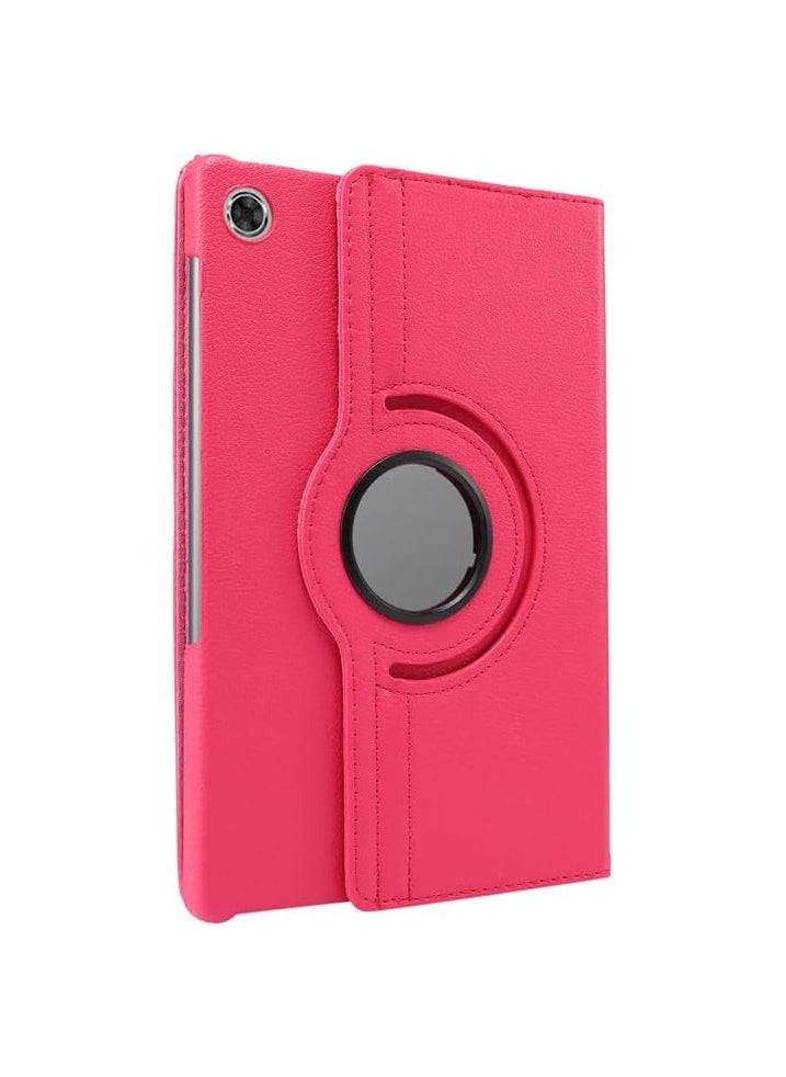 Case Cover Huawei Matepad T10 T10S AGS3-L09/AGS3-W09 Leather Smart Tablet 360° Rotating Case For Huawei Matepad T10 Matepad T10s Dark Pink