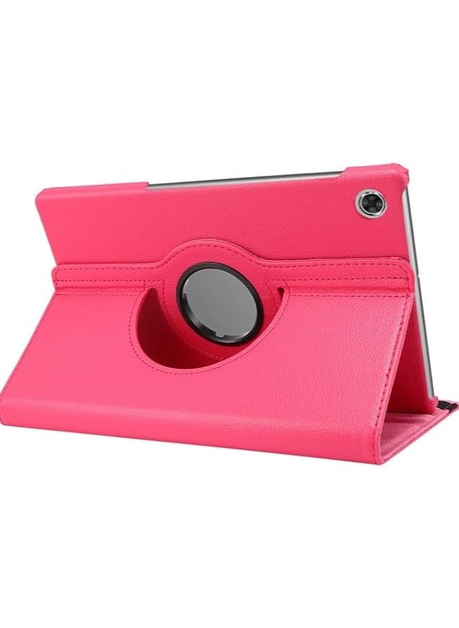 Case Cover Huawei Matepad T10 T10S AGS3-L09/AGS3-W09 Leather Smart Tablet 360° Rotating Case For Huawei Matepad T10 Matepad T10s Dark Pink