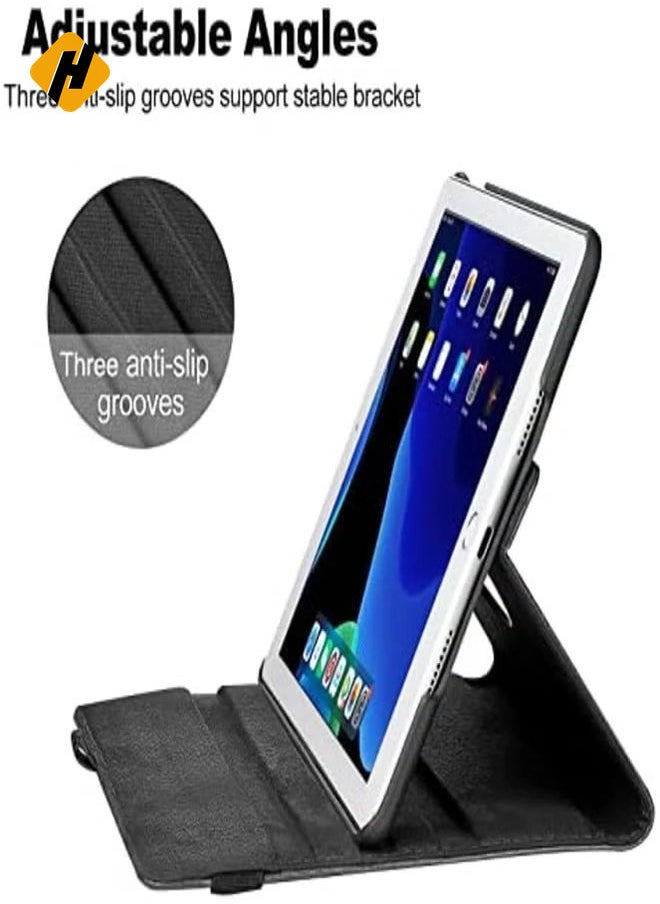 360-Degree Rotating iPad Case for 9.7-Inch iPad Models (2018, 2017, Air 2, Air) with Auto Sleep/Wake Feature - Black