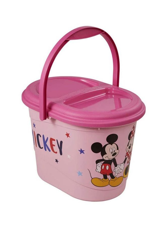 Disney Baby Mickey Minnie Polypropylene Nappy Bin - Pink