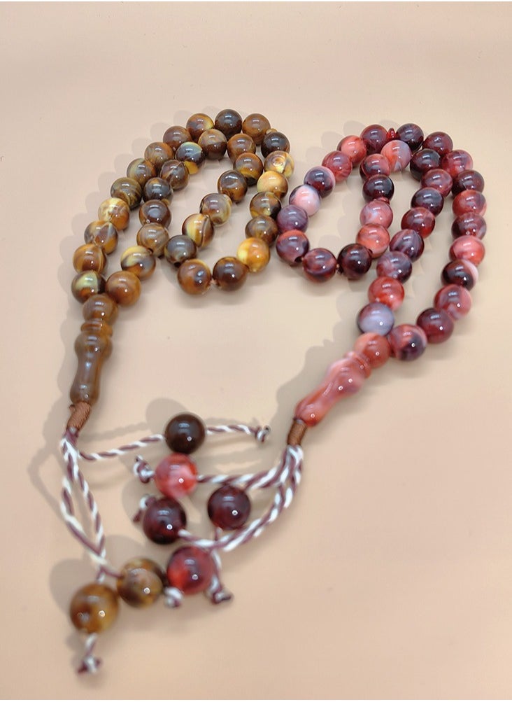 8 Packs/33 Resin Beads/Tasbih/12mm