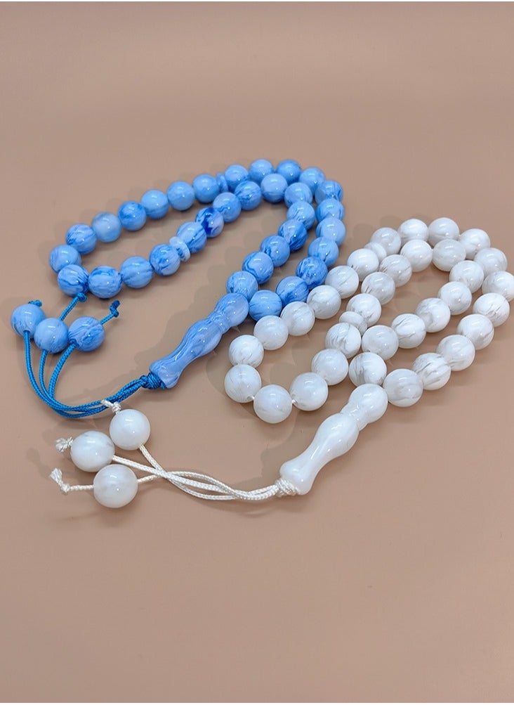 8 Packs/33 Resin Beads/Tasbih/12mm