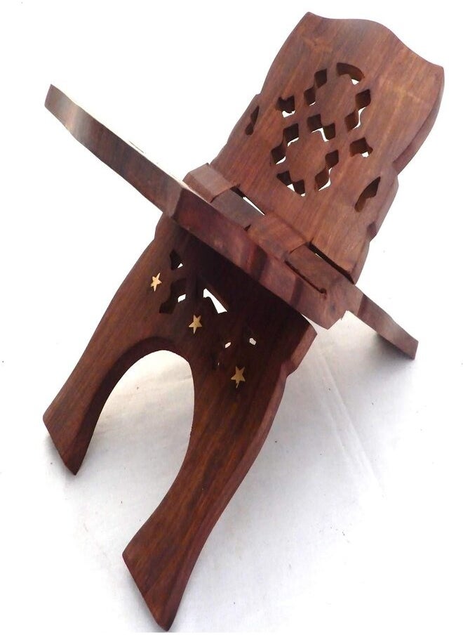 Wooden Quran Folding Stand/Rahel/Holder Book. Large 8