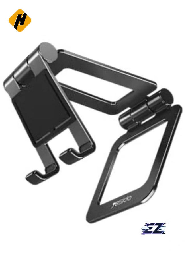 Universal Phone and Tablet Holder - Multi-Angle, Extendable, Foldable, Rotatable, Compact Size, Suitable for All Phones – Black