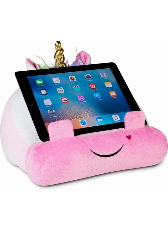 Children's iPad Stand | Cuddly Reader Tablet Stand & Book Holder| Reading Pillow for Bedtime Adventures | Tablet Lap Rest Cushion | Fun Gift for Readers & Book Lovers